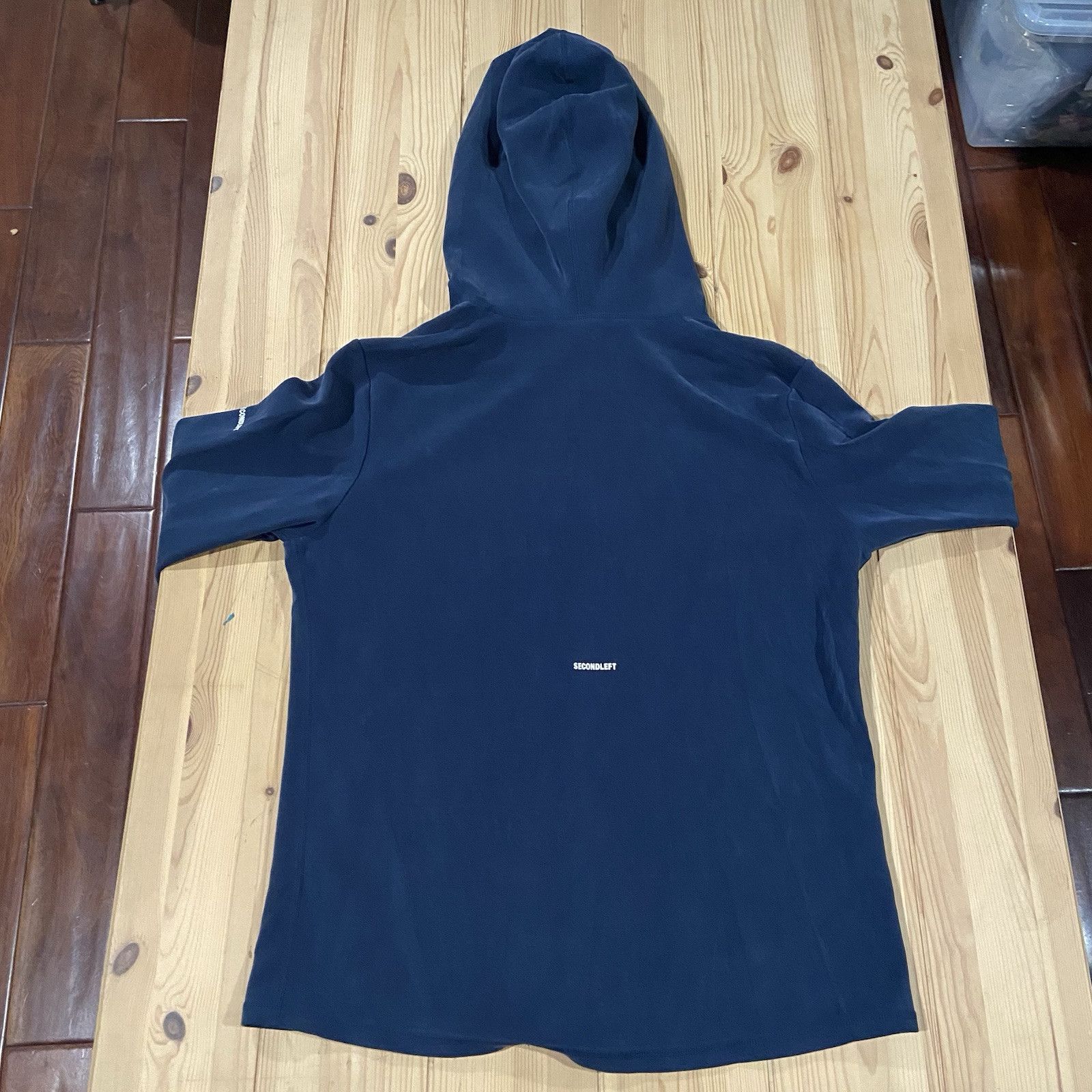 Secondleft Peaches Zip Hoodie Ocean Large Athleisure Comfortable Stretch — image 2 of 8